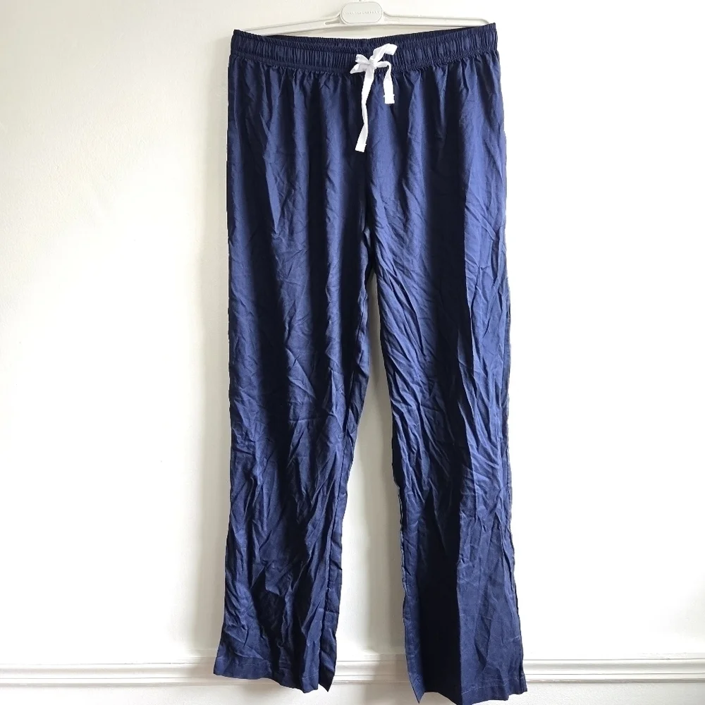 New Splendid Piped Woven Navy/White Pajama Set Style# R85D004 NWT